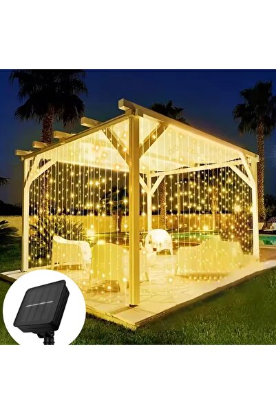 Choice ستارة إضاءة LED تعمل بالطاقة الشمسية دافئة، 3 × 2 متر (200 مصباح LED)،...