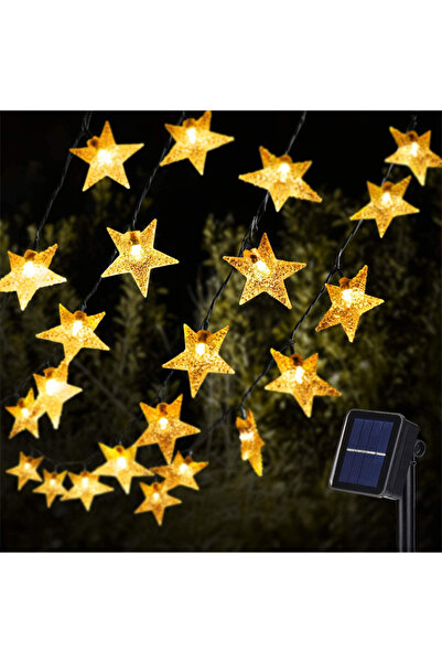 Choice سلسلة أضواء شمسية خارجية دافئة بطول 12 مترًا و100 مصباح LED، مقاومة لل...