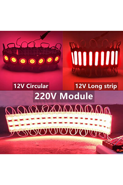 Choice Red 12V Circular 20PCS 20PCS/lot Multicolour Led Modules 12V 220V COB ...