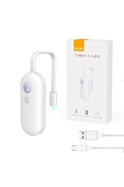 Choice مصباح ليلي واحد للمرحاض مزود بمستشعر حركة - مصباح LED للحمام بثمانية أ...