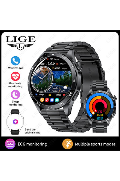 Choice4 LIGE Steel strip Black 2026 New For Smart Watch Men Woman Watch 4 Pro...