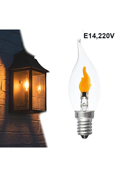 Choice A6 HUAHUACandle-like Flicker LED Bulbs E12/E14/E27, Fire Effect Decora...