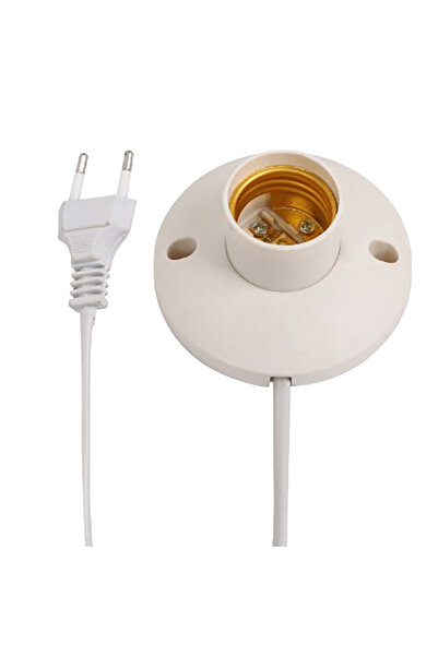 Choice EU LED Stand Lamp Holder E27 Bulb Plug Dome Socket With Cable Base For...