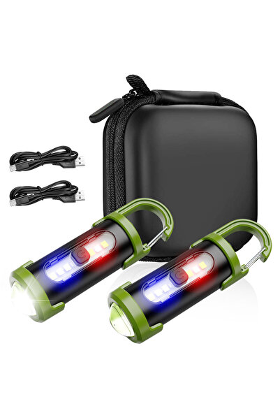 Choice مصباح يدوي صغير قابل لإعادة الشحن، مزود بإضاءة COB، بضبط بؤري ثابت، يأ...