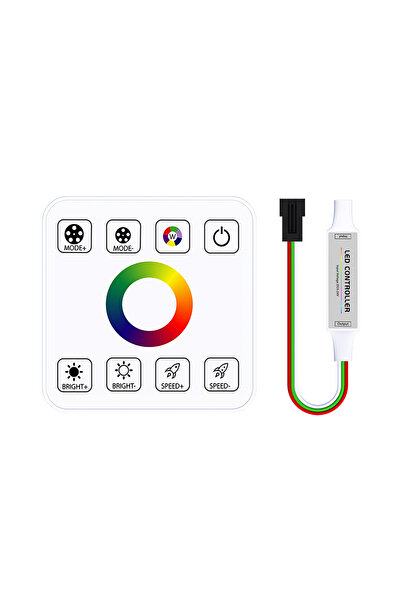 Choice AP-07-00203 DC5-24V 86 Touch Panel Mini RGB Controller WS2811/WS2812B ...