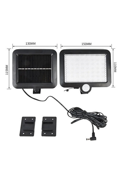 Choice مصباح شمسي خارجي مقاوم للماء مزود بمستشعر حركة وجهاز تحكم عن بعد بثلاث...