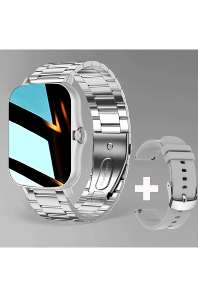 Choice1 Silver20Szstrap New Smartwatch BT Call Health&Sleep Monitoring 1.80''...