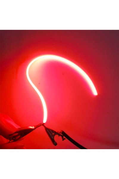 Choice 80mm Red New LED Same End Filament Flexible Ultra Slim 3V Spiral Bulb ...
