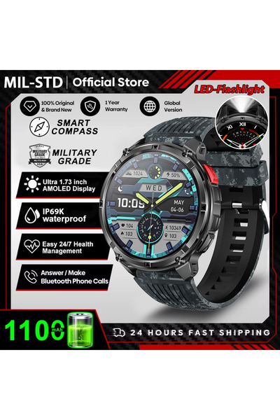 Choice ساعة ذكية جديدة من طراز T-Rex3 Ultra مزودة ببطارية كبيرة سعة 1100 مللي...