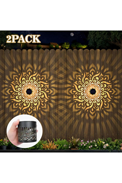 Choice قطعتان من مصابيح الحائط الخارجية التي تعمل بالطاقة الشمسية، مقاومة للم...