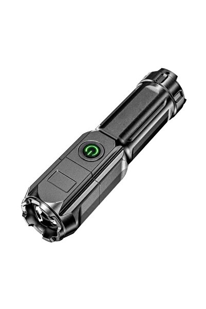 Choice Zoom Flashlight F15-T High Power LED Telescopic Zoom Flashlights USB R...