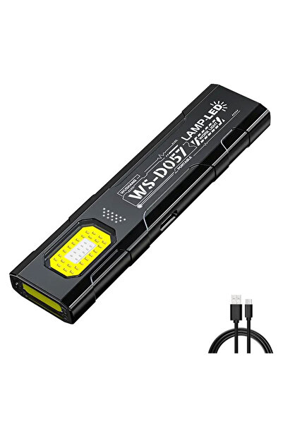 Choice مصباح يدوي LED COB D057 قابل لإعادة الشحن بمنفذ USB-C بقوة 650 لومن، م...