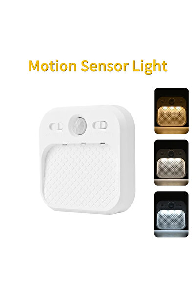 Choice 3 colors in 1 lamp PIR Motion Sensor LED Night Light USB Rechargeable ...