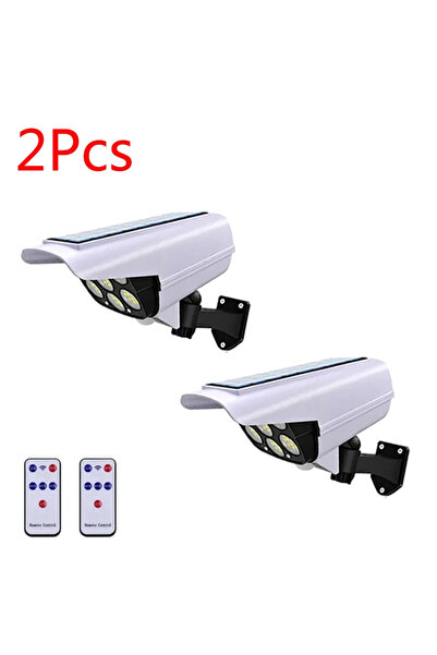 Choice قطعتان (عبوة من 1-2) مصباح LED يعمل بالطاقة الشمسية مزود بمستشعر حركة،...