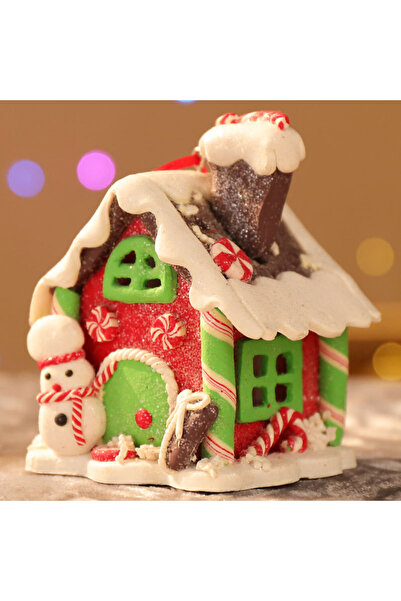 Choice مصباح LED أنيق على شكل منزل صغير من خبز الزنجبيل، زينة إبداعية لحفلات ...