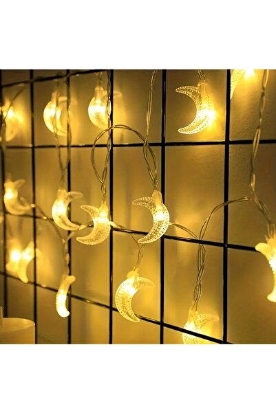 Choice 1.5M10LED Warm White 1pack Ramadan Decor Moon String Lights Battery Op...