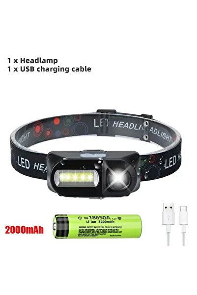 choice2 مصباح أمامي LED من لونج ريفر Q5 ببطارية 2000 مللي أمبير، قوي 6000 لوم...