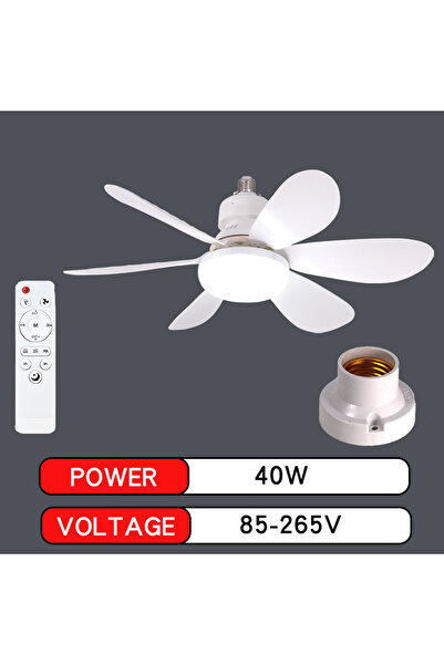 Choice 85-265V Ceiling lamp 2 E27 with Remote LED 30W Ceiling Fan Light Dimmi...