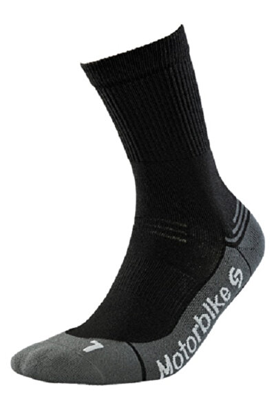 InMove Breathable sports socks for motorcycling with silver ions, Black 38-40