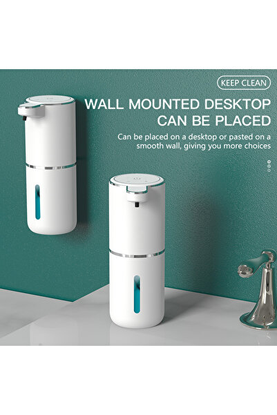 Choice موزع صابون رغوي أوتوماتيكي أبيض P11، يعمل بدون لمس، سعة 380 مل، قابل ل...