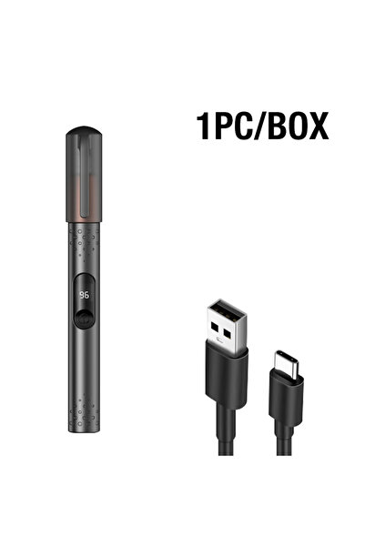 Choice ماكينة تشذيب شعر الأنف LED سوداء، موديل جديد محمول للرجال والنساء، قاب...