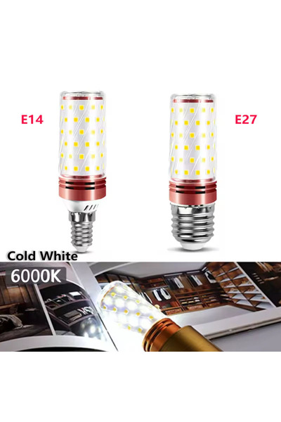 Choice E27 15W Cold 6pc LED Corn Lamp 6pcs 9W 15W 220V 110V Strong Light 3000...