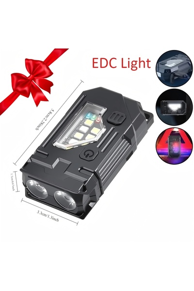 Choice مصباح يدوي LED قابل لإعادة الشحن TK001، يُعلق على سلسلة المفاتيح، بقوة...