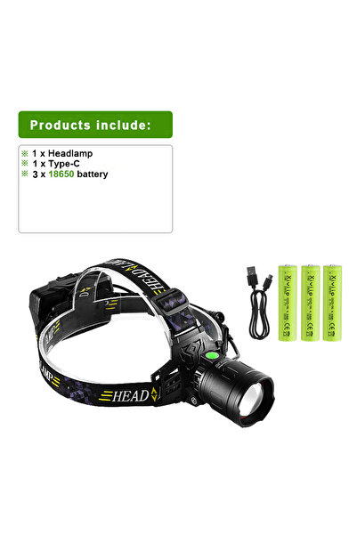 Choice 18650 Battery 2000000LM XHP360 IR Sensor Headlamp Powerful Headlight 1...