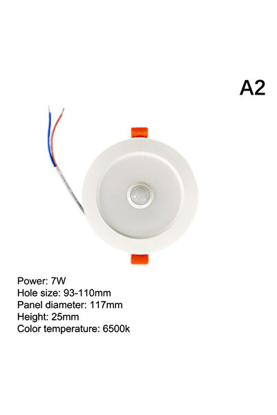 Choice1 JETTING 7W 〔YY32〕Body Motion Sensor Spot LED Downlight Lamparas 220V ...