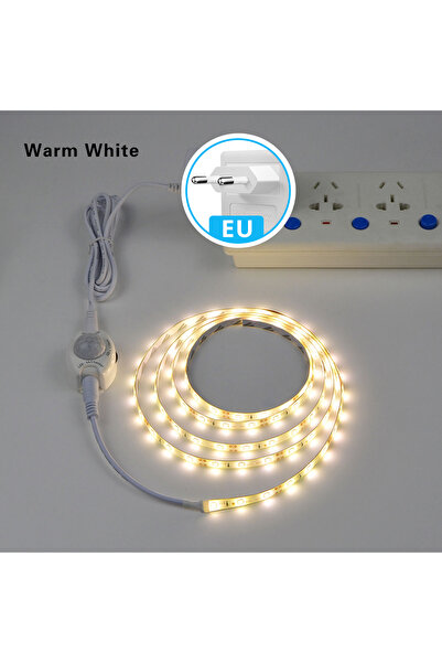 Choice شريط إضاءة LED أبيض دافئ بطول 2 متر، مزود بمستشعر حركة PIR، يعمل بجهد ...