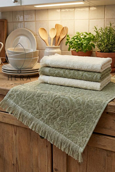 HERA Hand, Face and Kitchen Towel Set Cotton Set of 4 30X50 cm