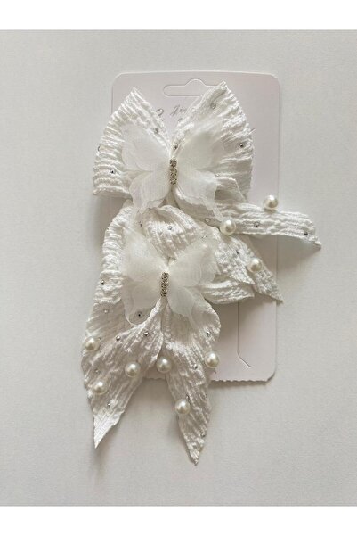 TMR KELEBEK KIZ ÇOCUK KLİPSLİ 2'Lİ TOKA