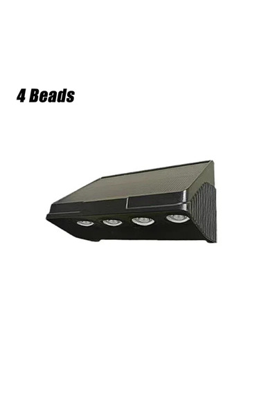 Choice3 مصباح جداري شمسي خارجي ملون بأربعة خرزات، مقاوم للماء، مناسب للشرفات،...