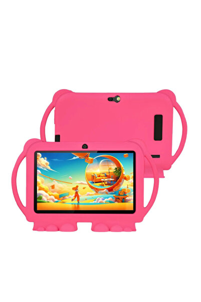 Choice Standard Version Pink 2025 New 7 Inch Kids Tablet with Cartoon Proof C...
