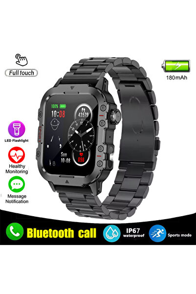 Choice ساعة ذكية جديدة للرجال من الفولاذ الأسود، إصدار 2025، مصممة للاستخدام ...