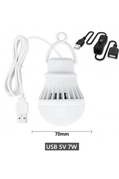 Choice Cool White 7W 7W 5W 3W USB Switch Lamp Bulb 5V Portable Camping Lanter...