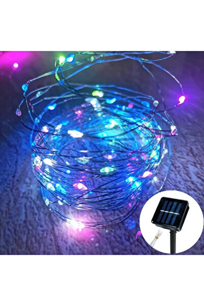 Choice سلسلة إضاءة خارجية تعمل بالطاقة الشمسية، بطول 32 مترًا، مزودة بـ 300 م...