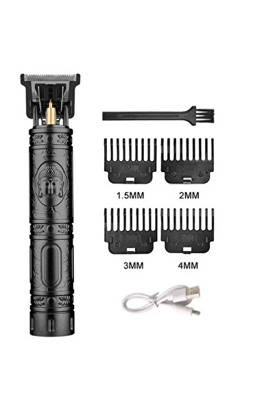 Choice 060-BlackBuddha Vintage T9 Barber Clipper - طقم تشذيب شعر لاسلكي قابل ...