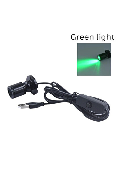 XIWANGFIRE X123- مصباح LED أخضر يعمل بمنفذ USB بقوة 3 وات وجهد 5 فولت، يُثبّت...