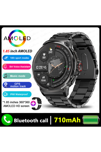 Choice ساعة ذكية جديدة للرجال مزودة بنظام تحديد المواقع العالمي (GPS) وحزام ف...