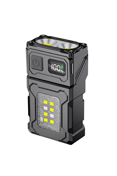 Choice مصباح يدوي متعدد الوظائف بتقنية COB، قابل لتعديل الزاوية، مزود بإضاءة ...