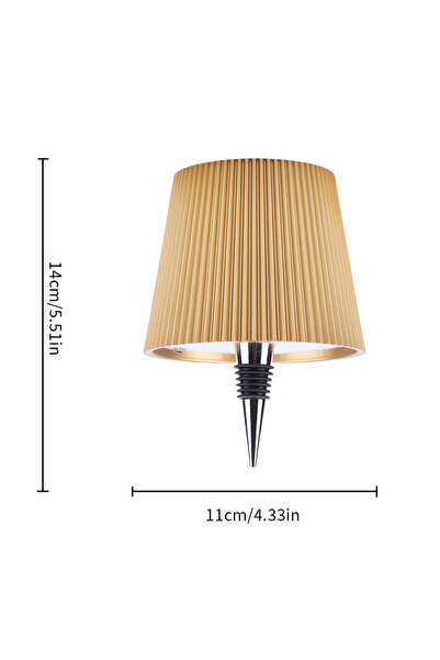 Choice1 alloet Gold Wireless Bottle Lamp Rechargeable 2000mAh Portable Cordle...