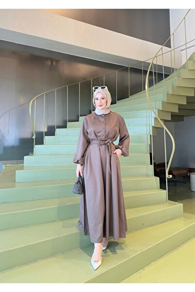 Niessa Butik Cotton satin dress