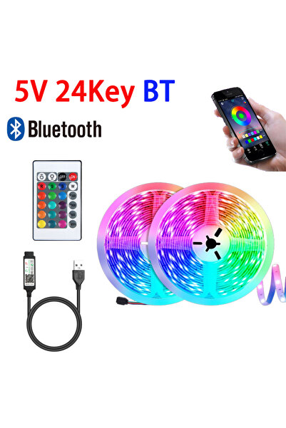 Choice11 شريط إضاءة LED بطول 15 مترًا، غير مقاوم للماء، مزود بتقنية بلوتوث و2...