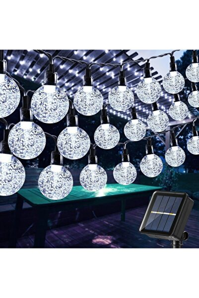 Choice سلسلة إضاءة تعمل بالطاقة الشمسية بطول 5 أمتار، مزودة بـ 20 مصباح LED أ...