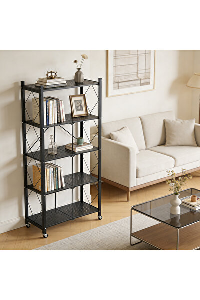 Bleco Foldable Multifunctional Household Storage Rack, Lightweight Shelf
