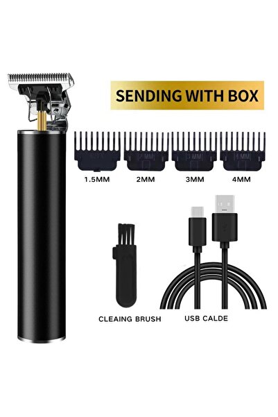 Choice ماكينة حلاقة شعر كهربائية سوداء عتيقة الطراز T9، قابلة لإعادة الشحن، م...