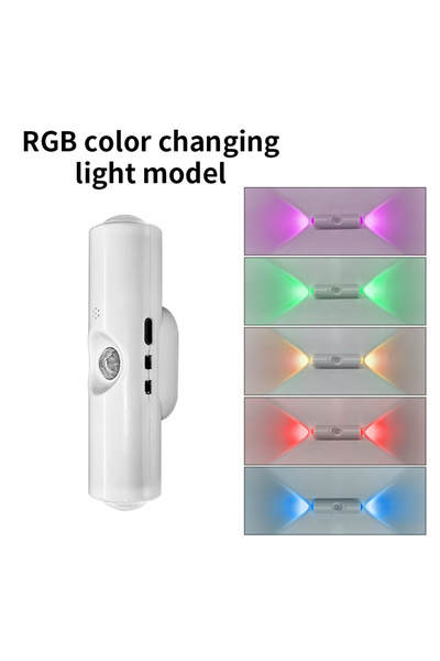 Choice مصباح ليلي LED قابل لإعادة الشحن مغناطيسي RGB، مصباح غروب الشمس RGB، م...