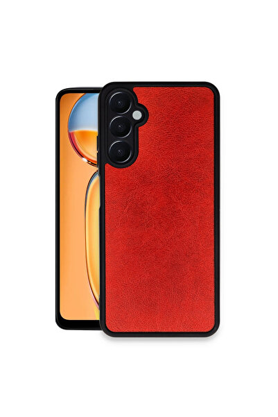 eco port Samsung Galaxy A05S Case Aras Leather Cover - Red