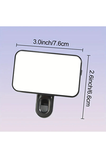 Choice مصباح سيلفي صغير أسود قابل لإعادة الشحن، مصباح جيب محمول، إضاءة قابلة ...